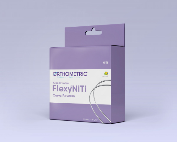 Дуга 52.18.2519 ФЛЕКСИ НИТИ РЕВЕРС КЁРВ/FLEXY NITI REVERSE CURVE для нижних зубов, прямоугольное сечение, размер 0,019*0,025 - 10 шт. в упаковке